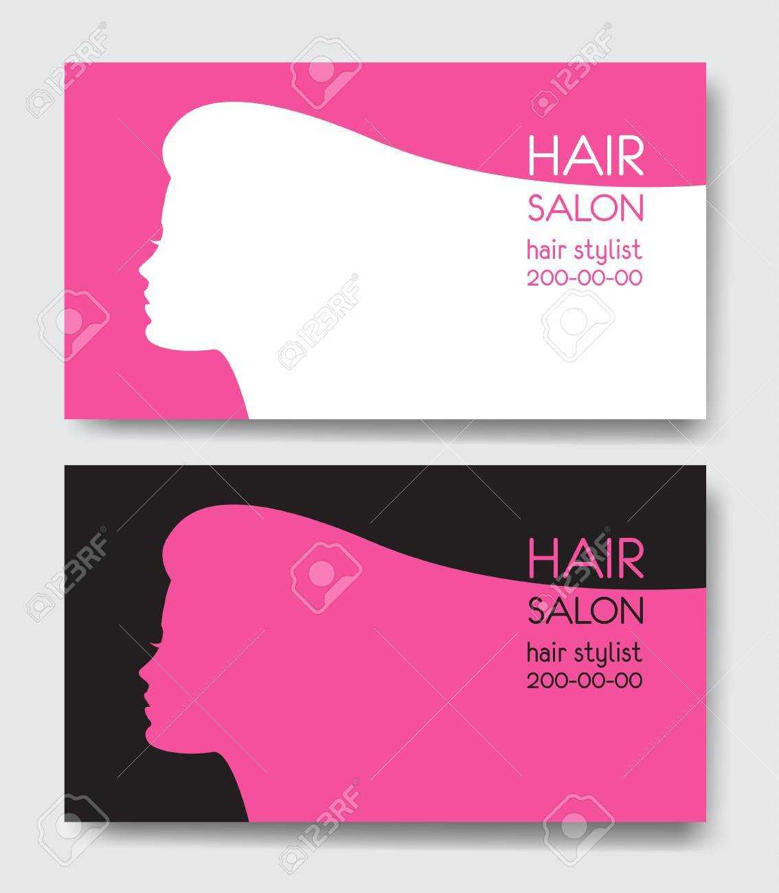 Hair Salon Business Card Templates. Pertaining To Hair Salon Business Card Template