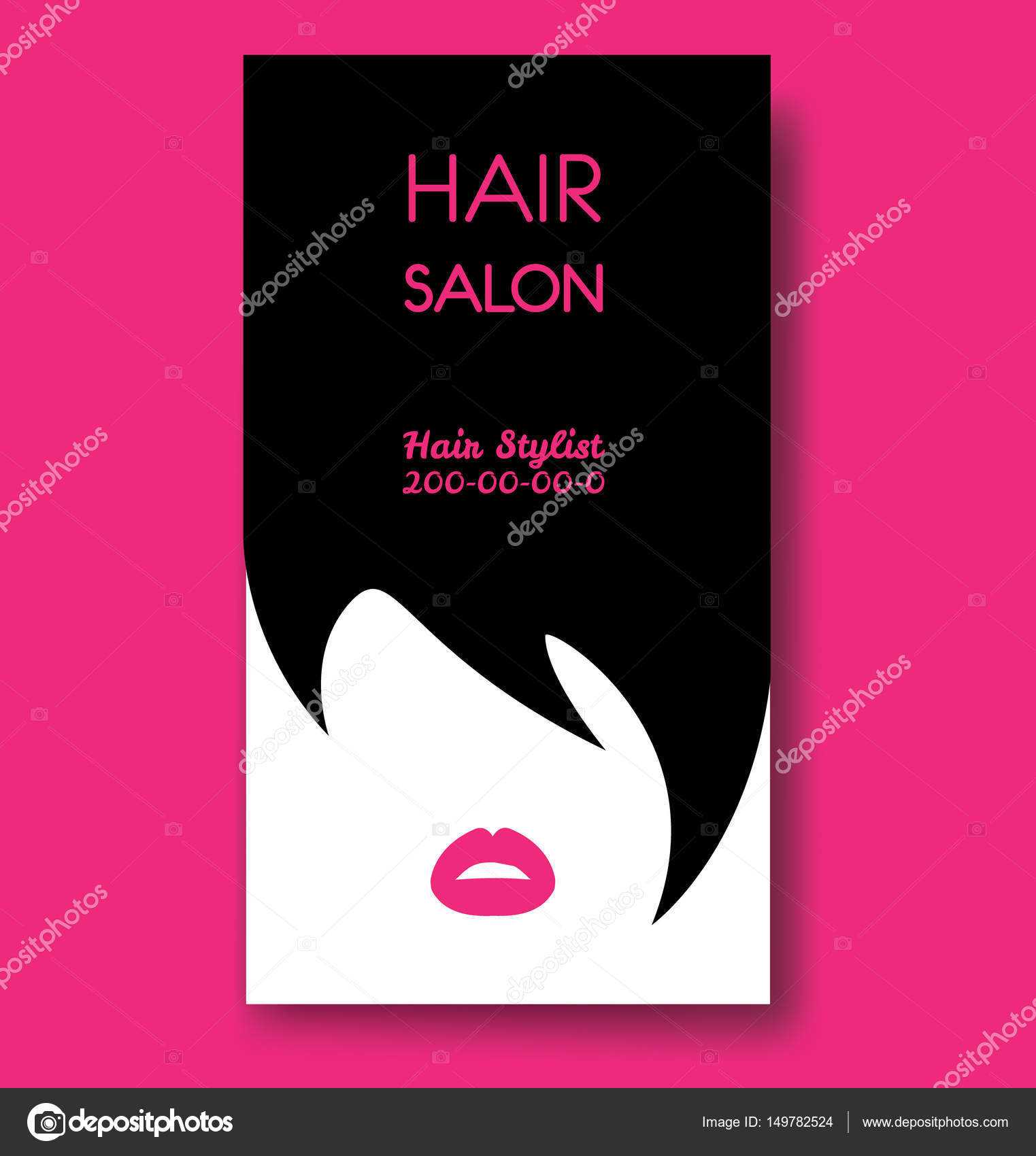 Hair Stylist Business Cards Examples | Hair Salon Business With Hair Salon Business Card Template