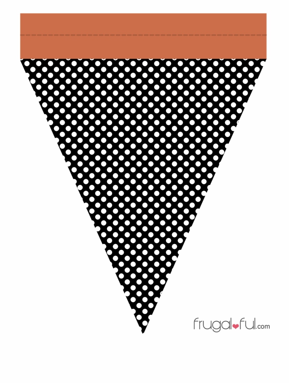 Halloween Triangle Banner - Printable Halloween Design In Triangle Banner Template Free