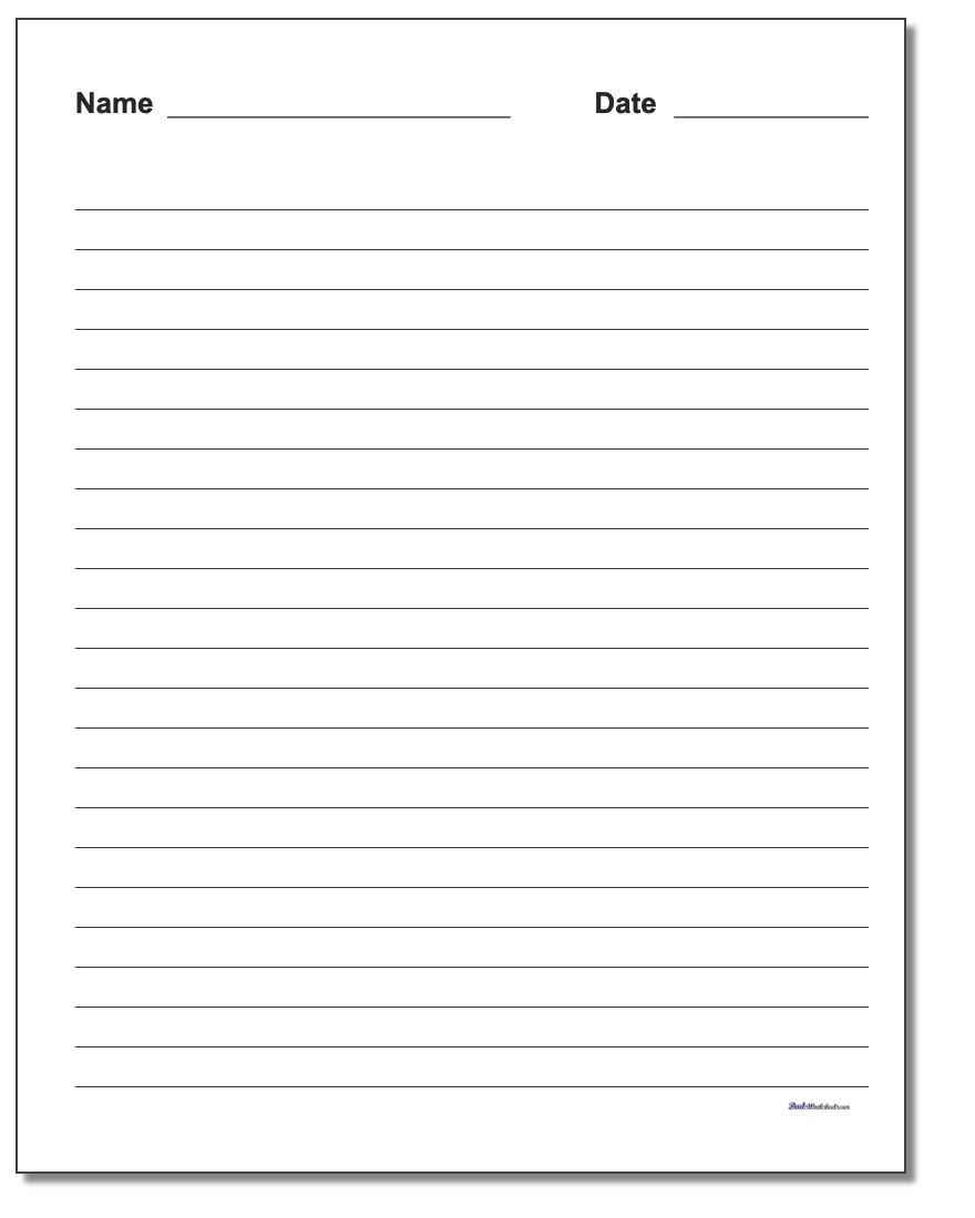 Handwriting Paper With Regard To Blank Four Square Writing Template