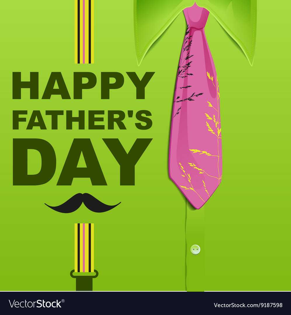 Happy Fathers Day Template Green Greeting Card Within Fathers Day Card Template