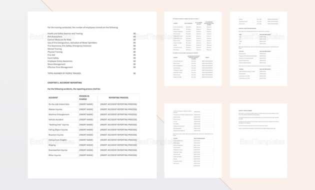 Health And Safety Annual Report Template in Annual Health And Safety Report Template