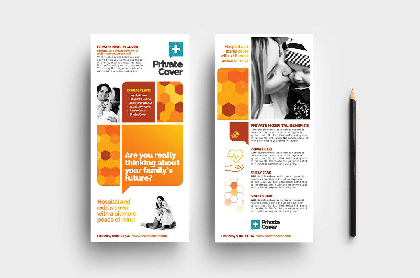 Health Insurance Dl Rack Card Template In Psd, Ai & Vector Within Dl Card Template