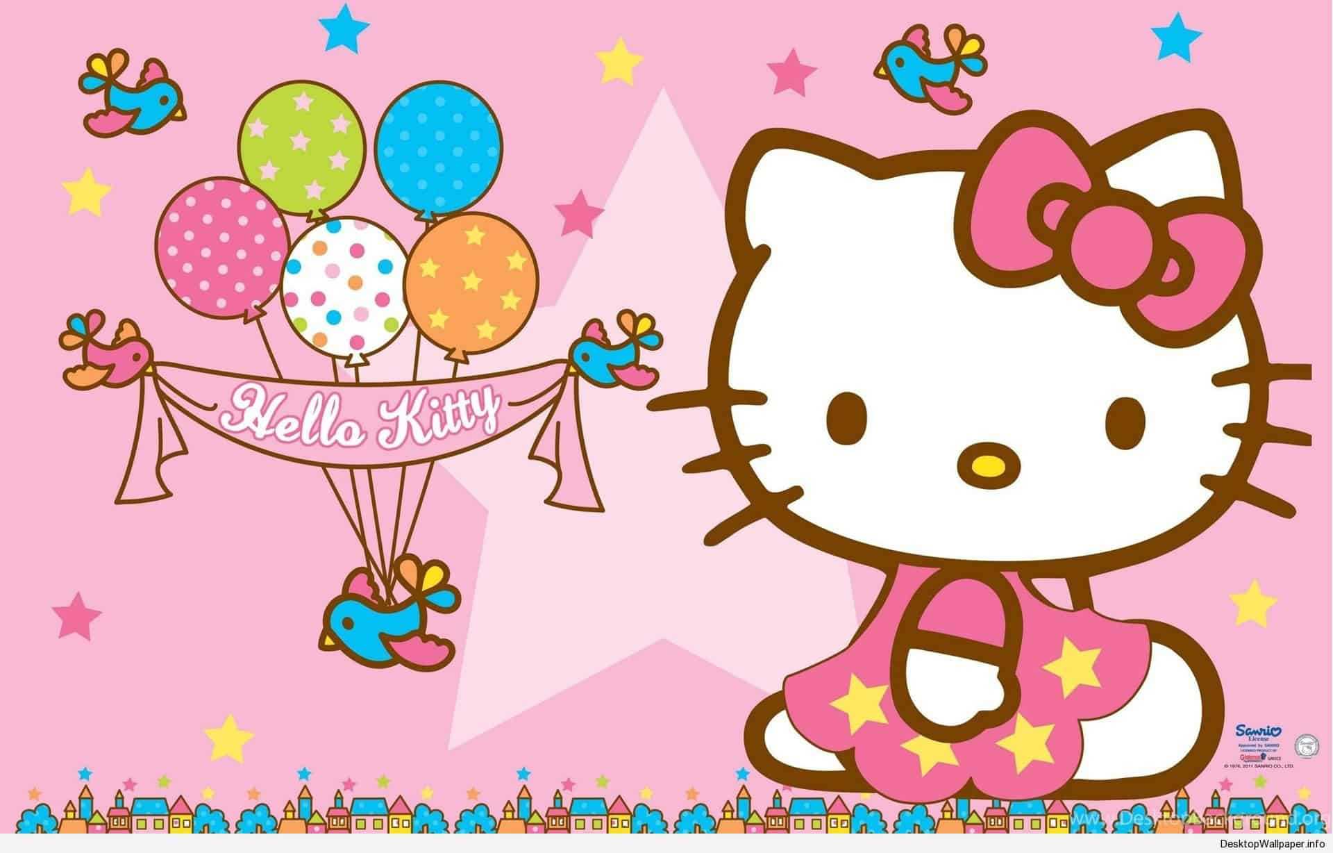 Hello Kitty Birthday Wallpapers – Top Free Hello Kitty With Regard To Hello Kitty Birthday Card Template Free