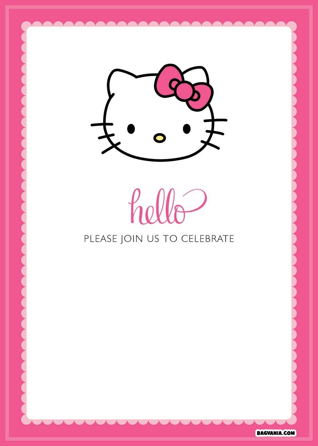 Hello Kitty Printable Birthday Card - Zohre.horizonconsulting.co Regarding Hello Kitty Birthday Banner Template Free