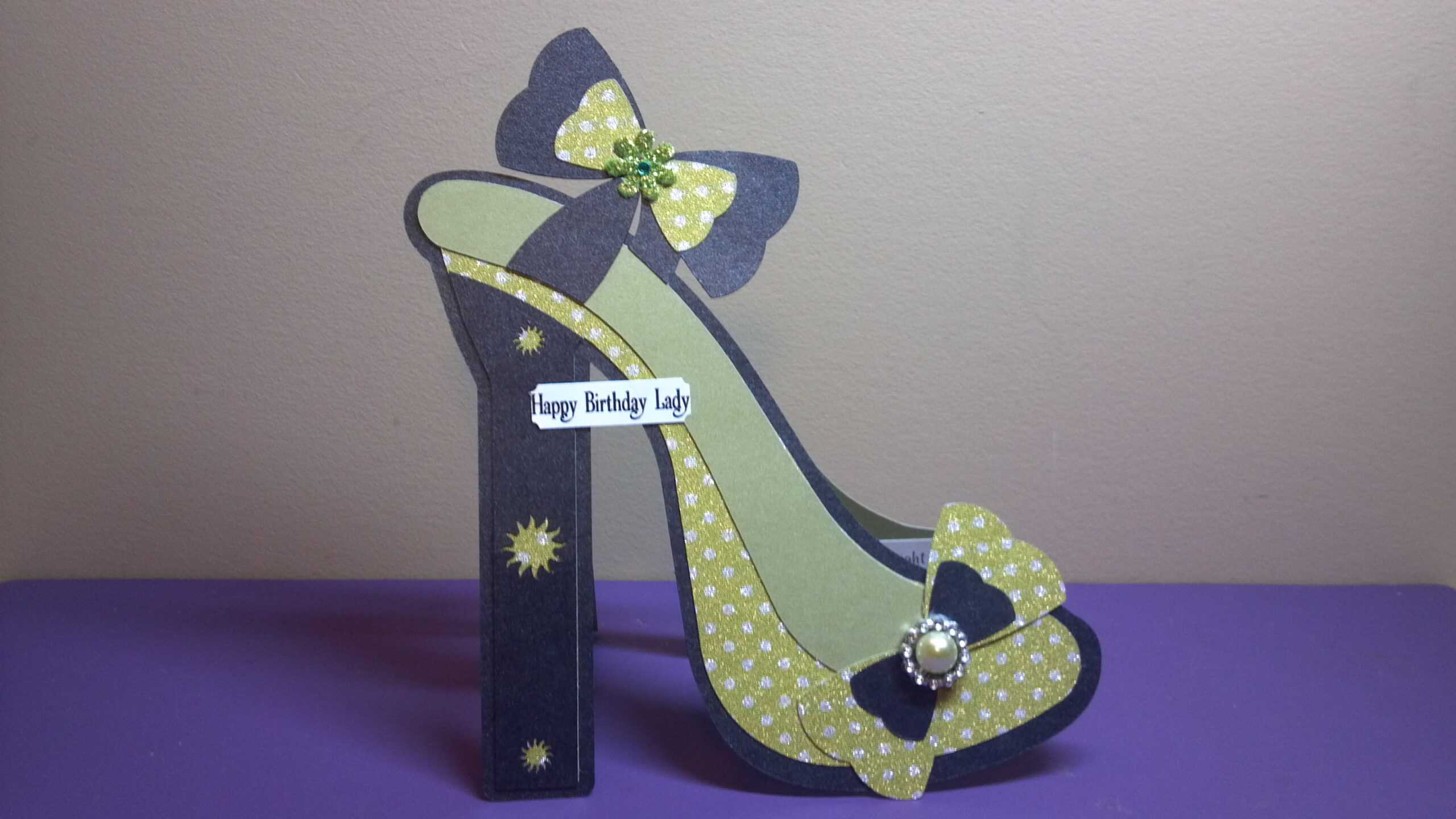 High Heel Shoe Card | The Sewgood Crafter Intended For High Heel Shoe Template For Card