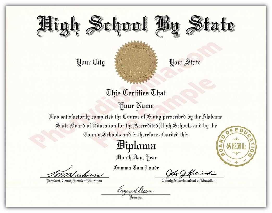 High School Certificate – Zohre.horizonconsulting.co For Ged Certificate Template