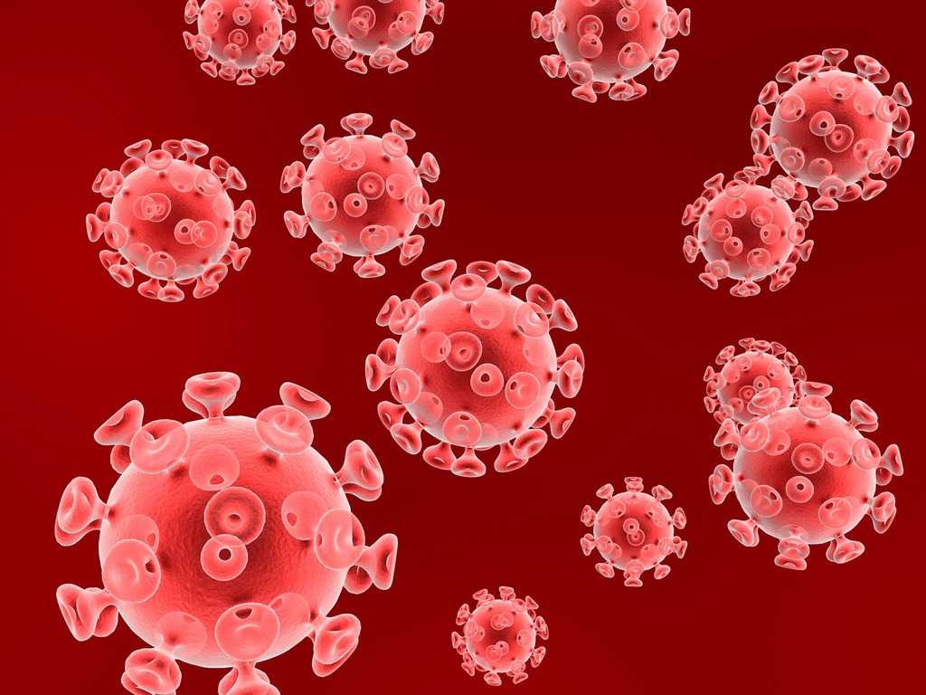 Hiv Virus Particles Backgrounds For Powerpoint – Health And In Virus Powerpoint Template Free Download
