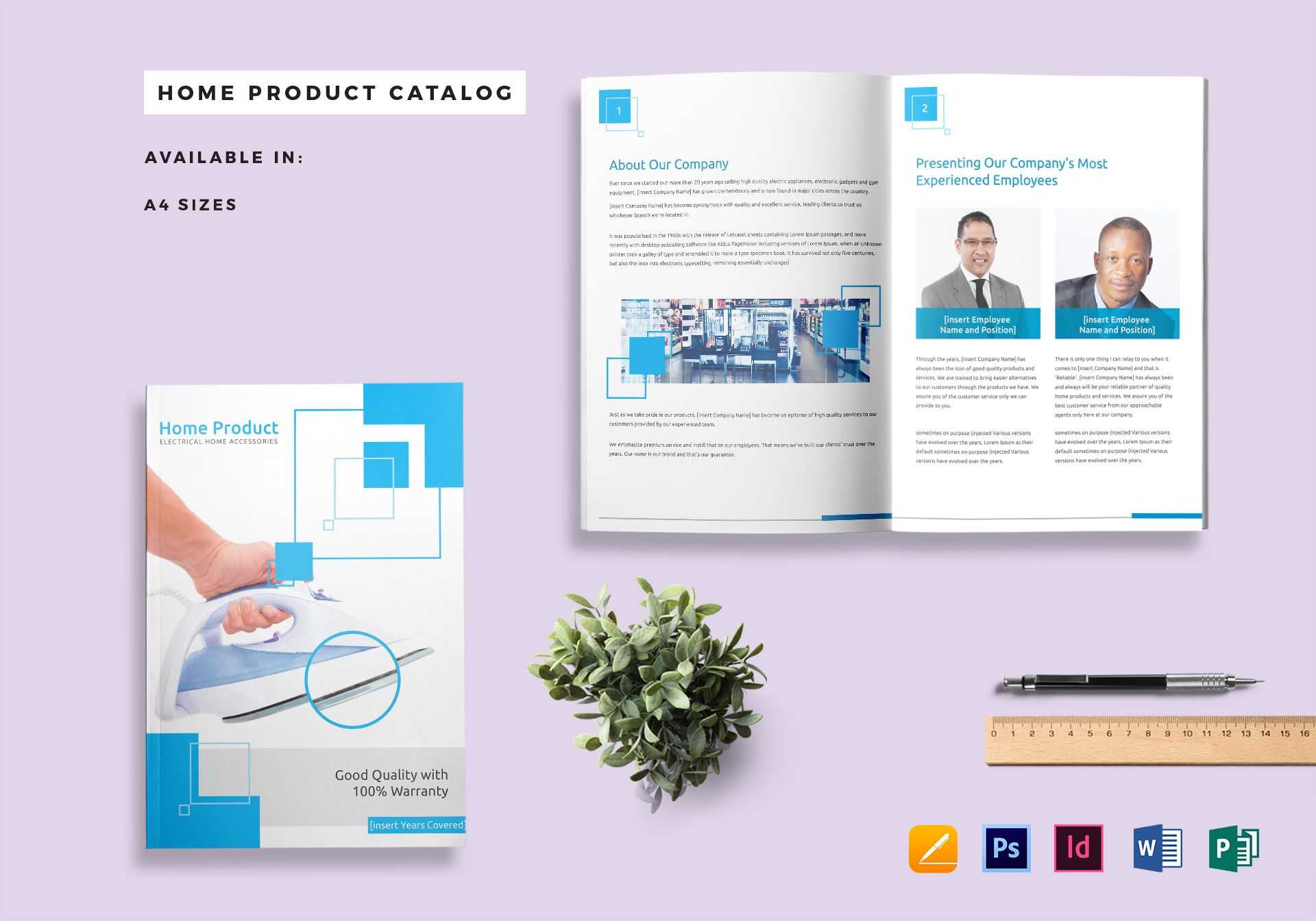 Home Product Catalog Template In Word Catalogue Template