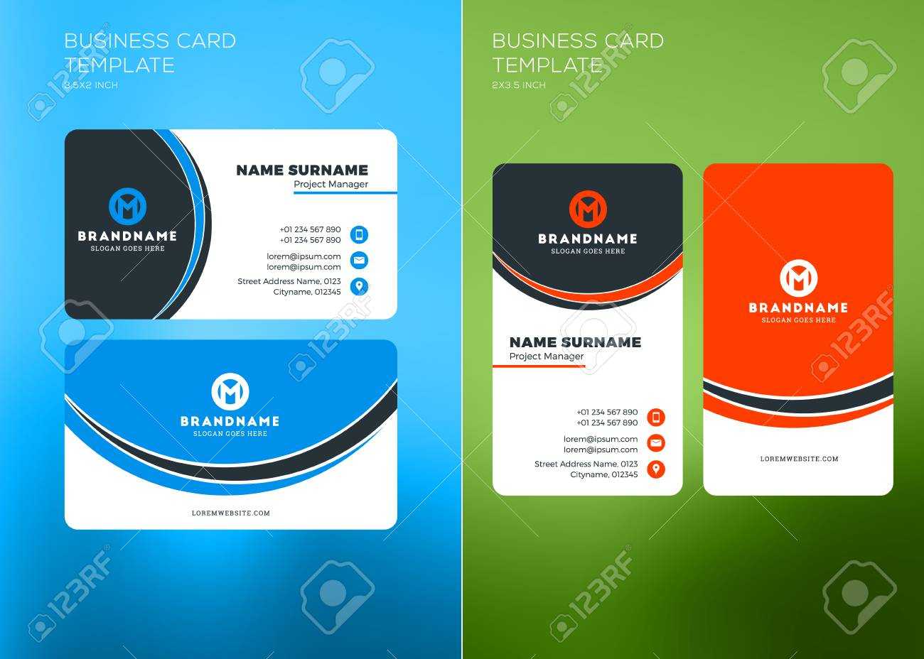 Horizontal Business – Zohre.horizonconsulting.co Inside Hvac Business Card Template