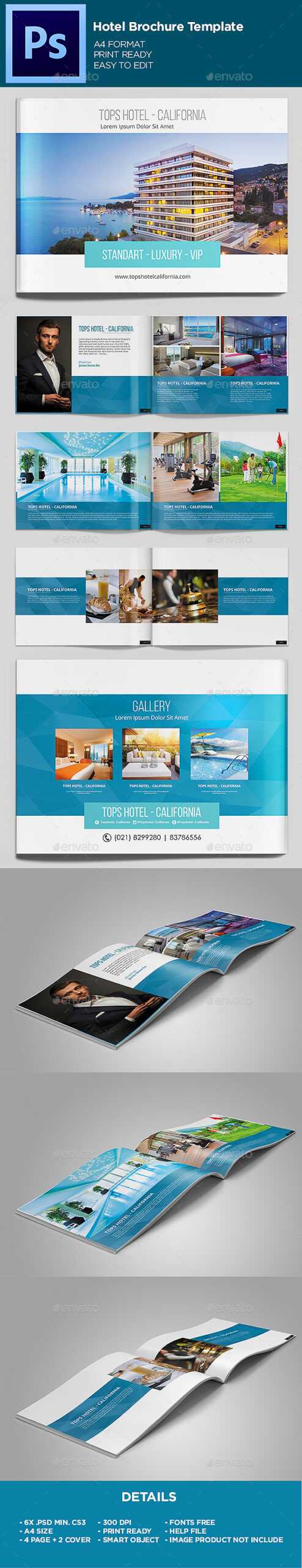 Hotel Brochure Graphics, Designs & Templates From Graphicriver Inside Hotel Brochure Design Templates