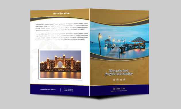 Hotel Resort Bi Fold Brochure Design Templatearun Kumar for Hotel Brochure Design Templates