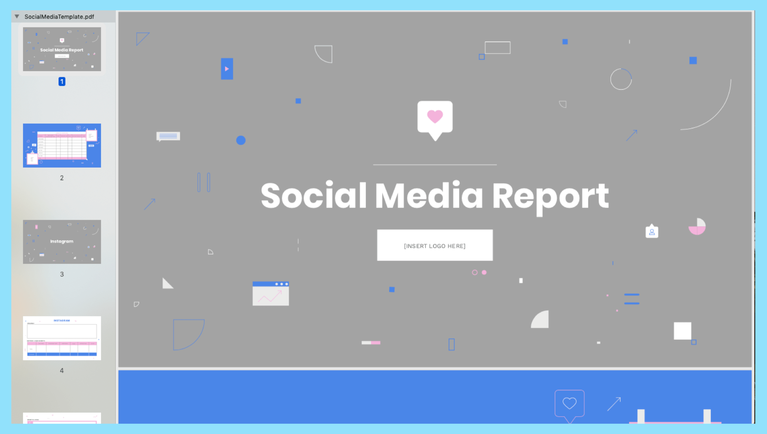 How To Build A Monthly Social Media Report With Regard To Free Social Media Report Template