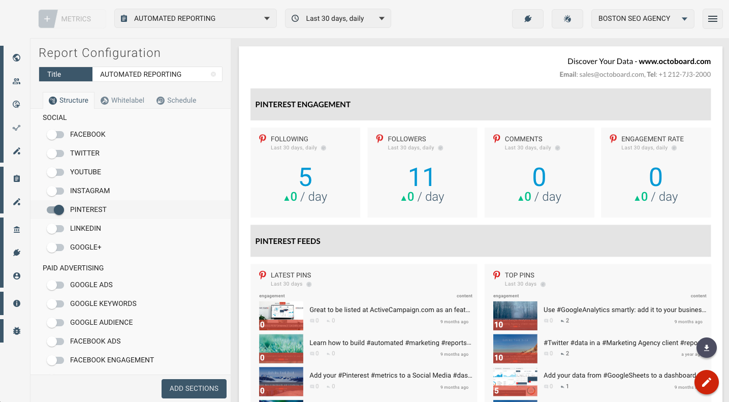 How To Create Pinterest Social Media Marketing Report With Social Media Marketing Report Template