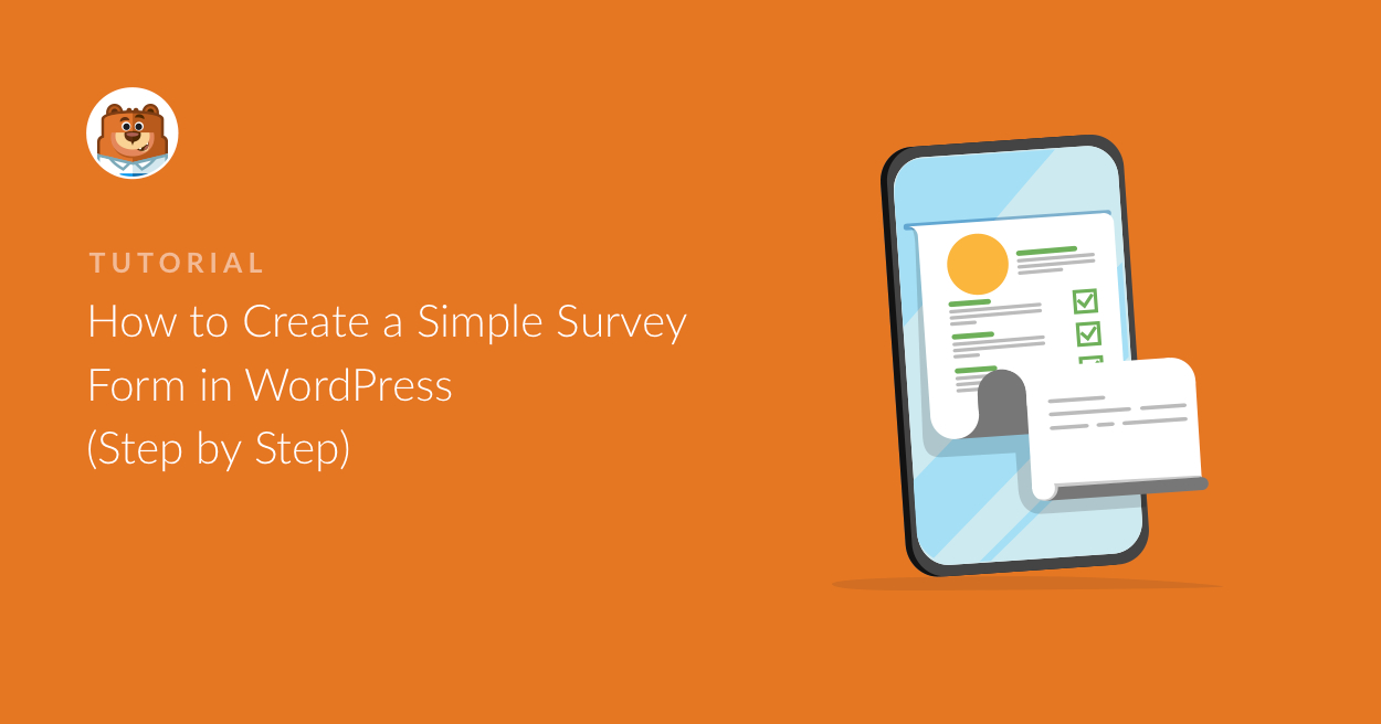 How To Easily Create A Survey Form In WordPress (With A Plugin) For Poll Template For Word