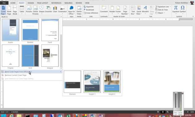 How To Get Free Report Cover Pages In Microsoft Word 2013 pertaining to Report Template Word 2013