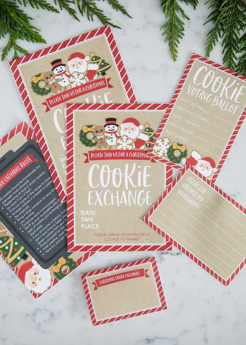 How To Host A Cookie Exchange (W/ Free Printables!) - I Throughout Cookie Exchange Recipe Card Template