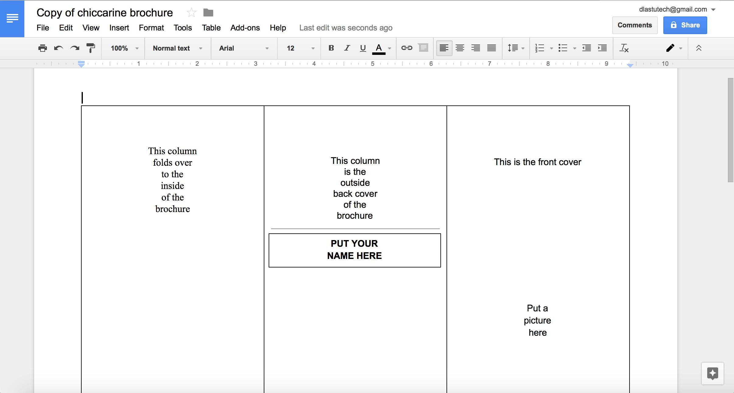 How To Make A Brochure In Google Docs Youtube Format With Regard To Google Docs Tri Fold Brochure Template