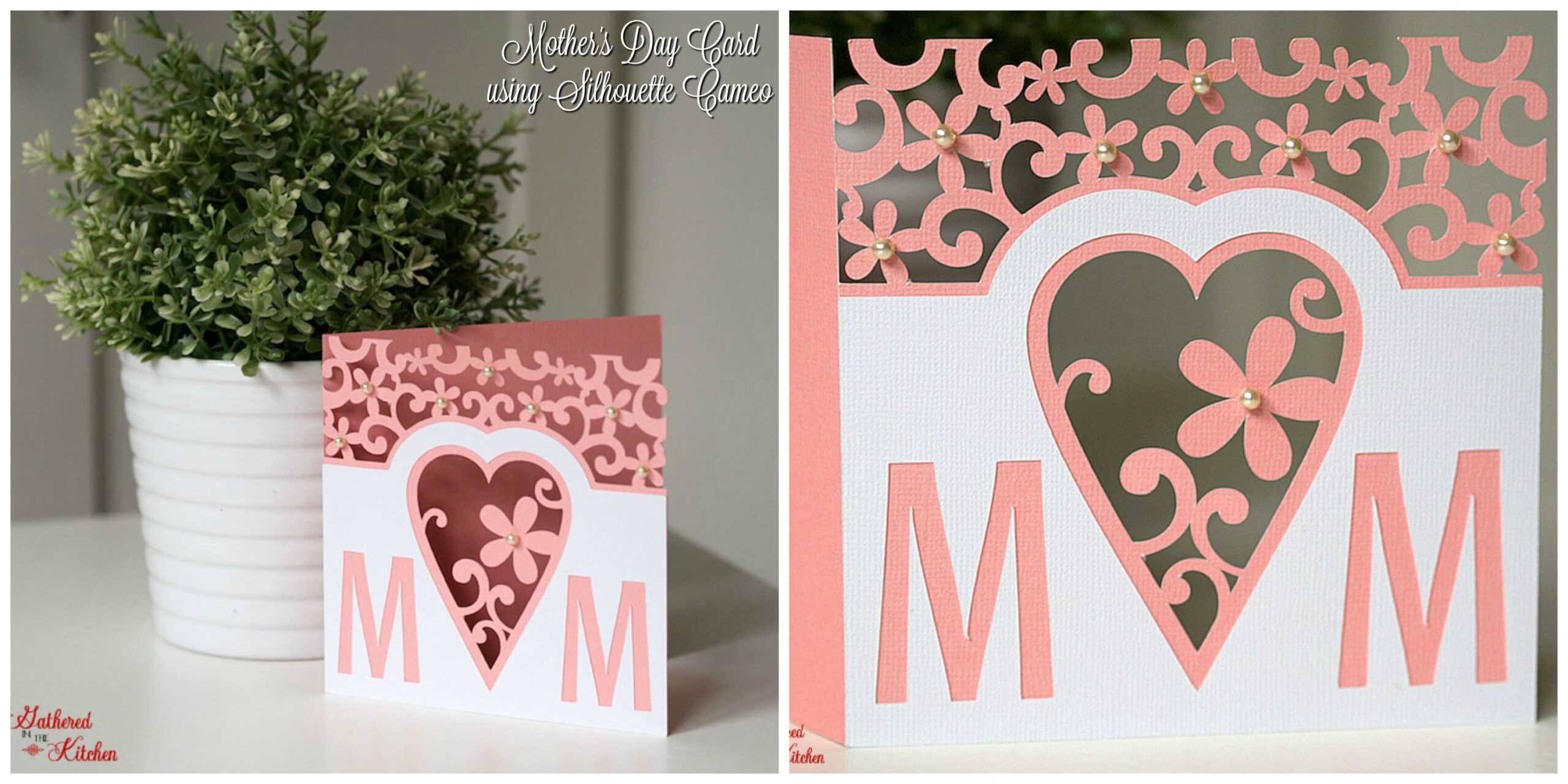 How To Make A Card Using A Silhouette Cameo – Gathered In Pertaining To Silhouette Cameo Card Templates