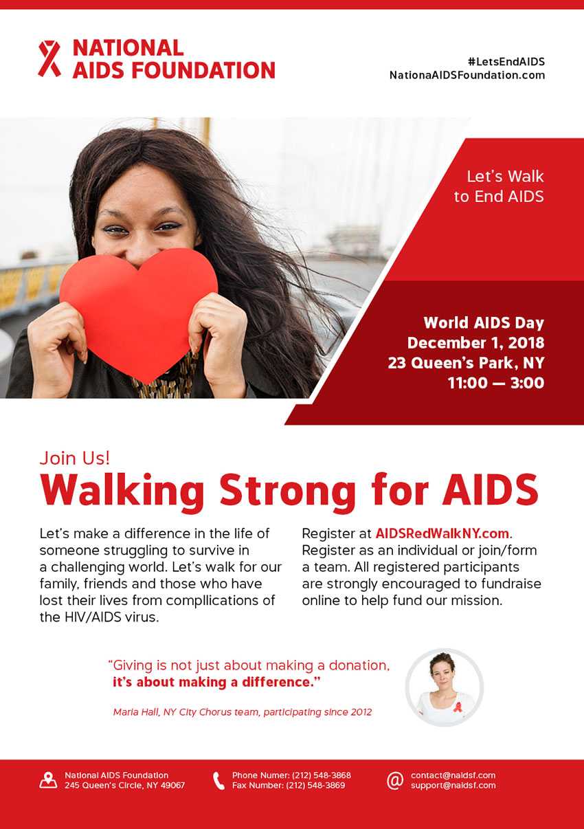 How To Make A Fundraiser Flyer Template In Hiv Aids Brochure Templates