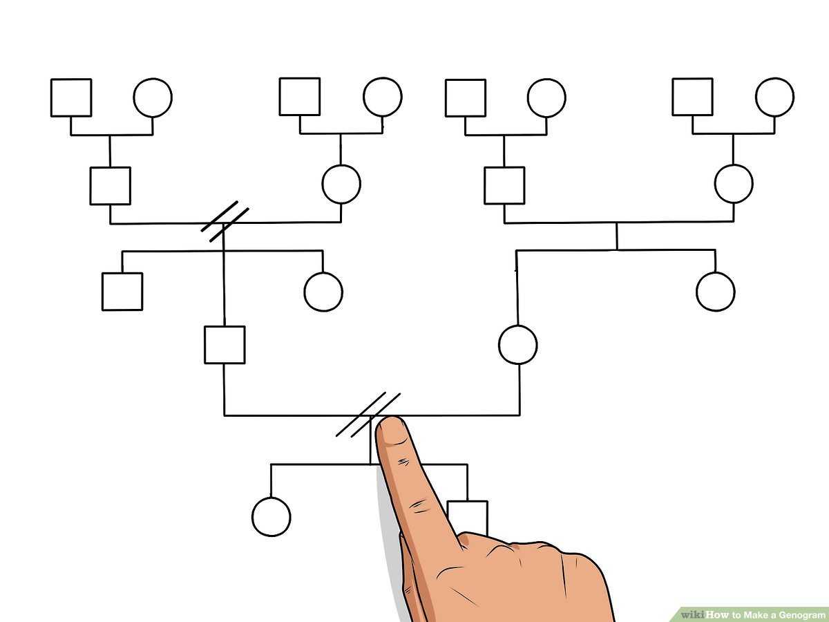 How To Make A Genogram: 14 Steps (With Pictures) – Wikihow In Genogram Template For Word