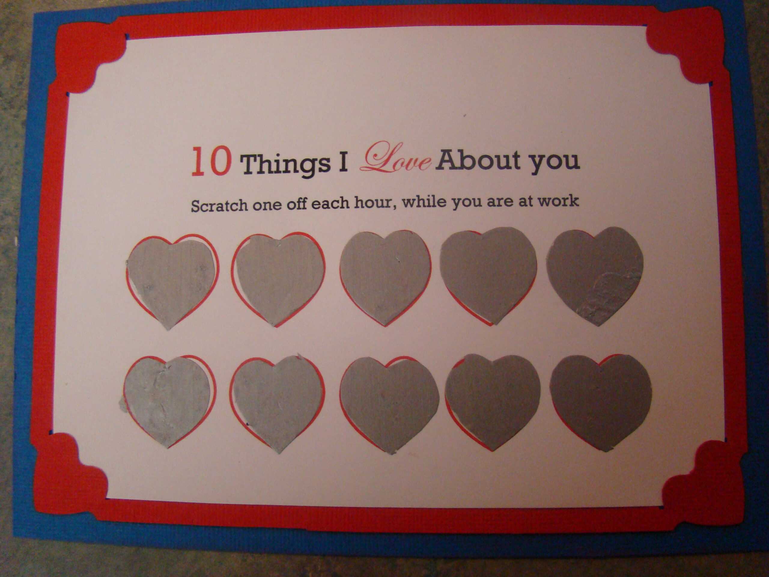 How To Make A Scratch Off Valentine : 16 Steps (With With Regard To Scratch Off Card Templates