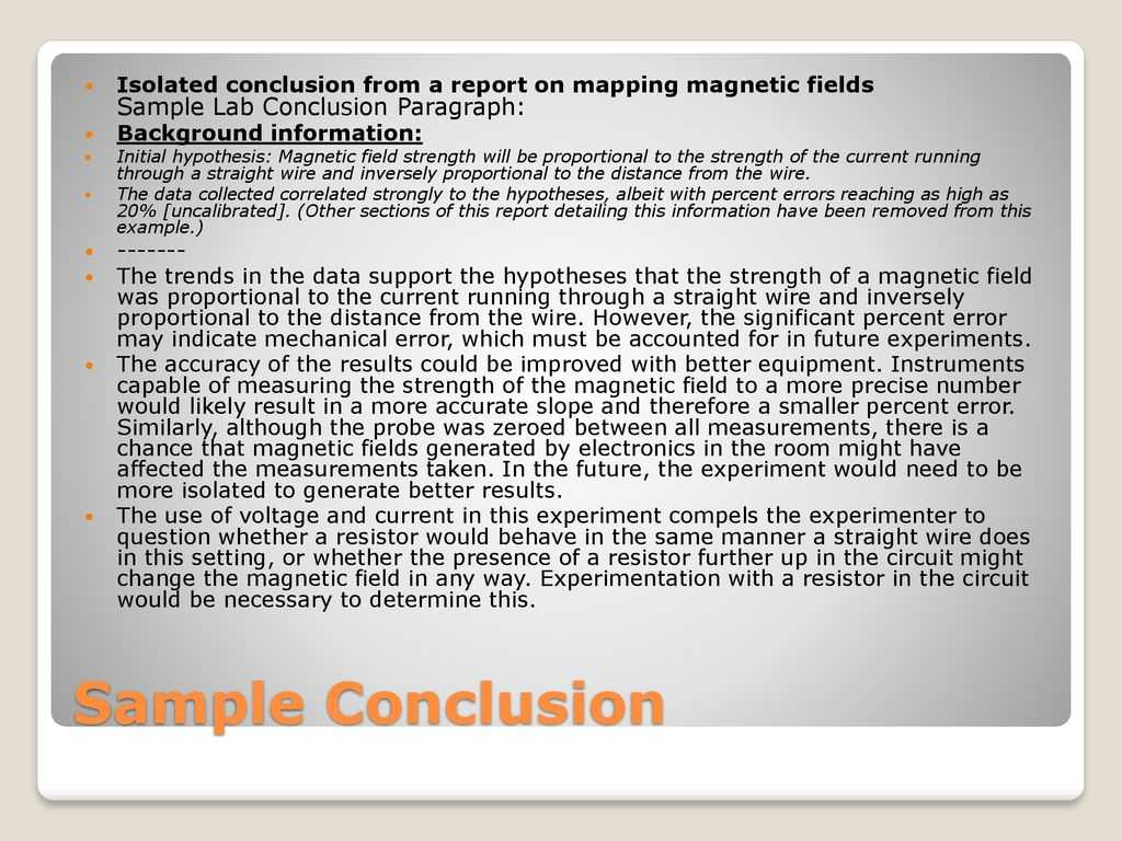 How To Write A Good Lab Report – Ppt Download Intended For Lab Report Conclusion Template