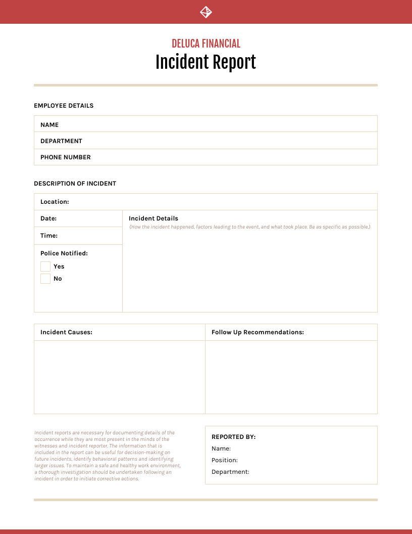 How To Write An Effective Incident Report [Examples + In Office Incident Report Template