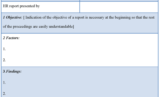 Hr Report Template - Zohre.horizonconsulting.co inside Sample Hr Audit Report Template