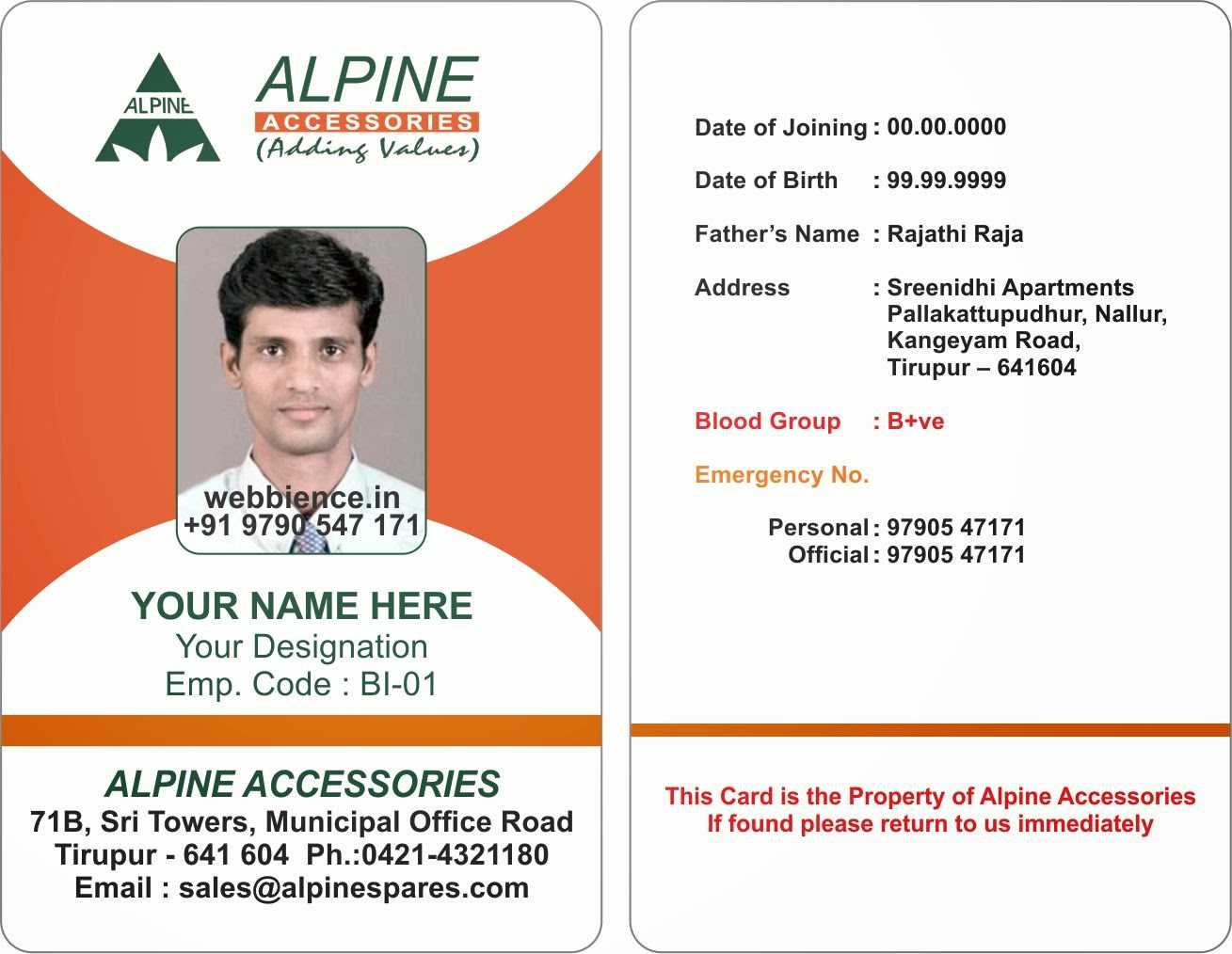 Id Cards Format – Mahre.horizonconsulting.co Pertaining To Free Id Card Template Word