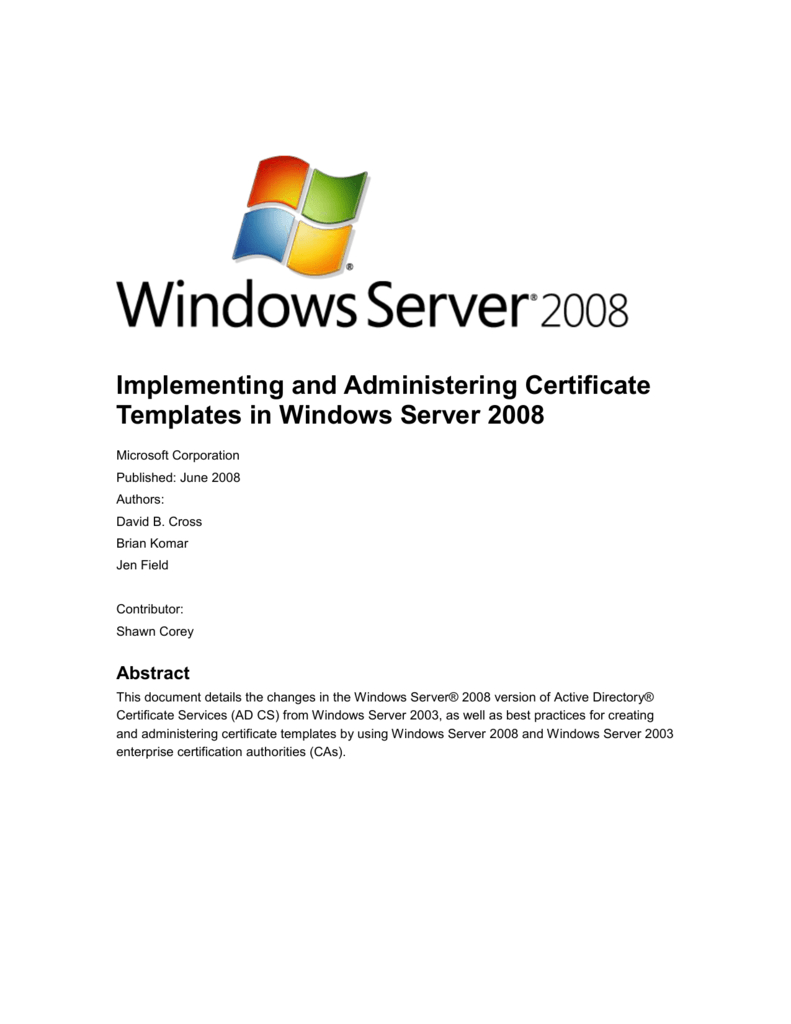 Implementing And Administering Certificate Templates Inside Certificate Authority Templates