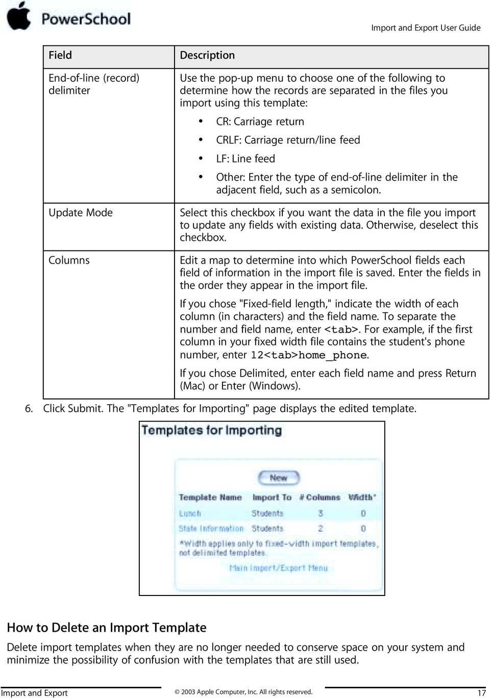 Import And Export User Guide Powerschool Student Information With Powerschool Reports Templates