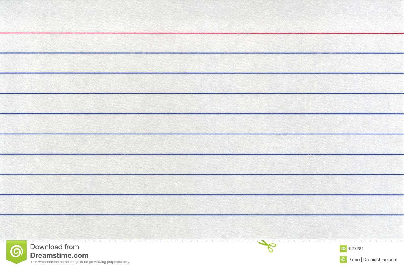 Index Card Stock Image. Image Of Catalog, Postcard In Blank Index Card Template