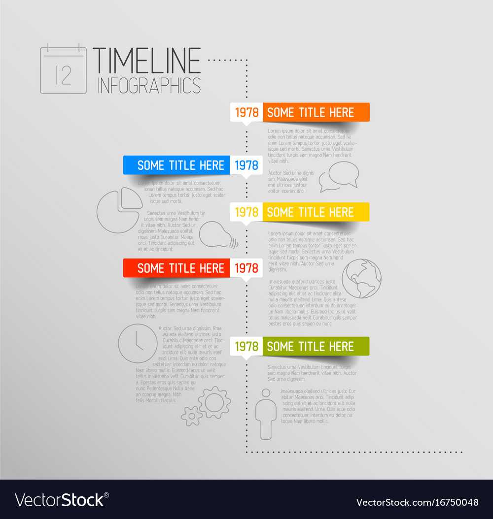 Infographic Timeline Report Template With Rounded In Rma Report Template