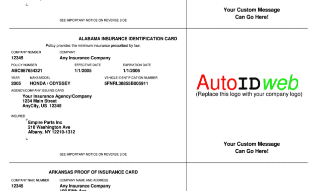 Insurance Card Template - Fill Online, Printable, Fillable within Proof Of Insurance Card Template