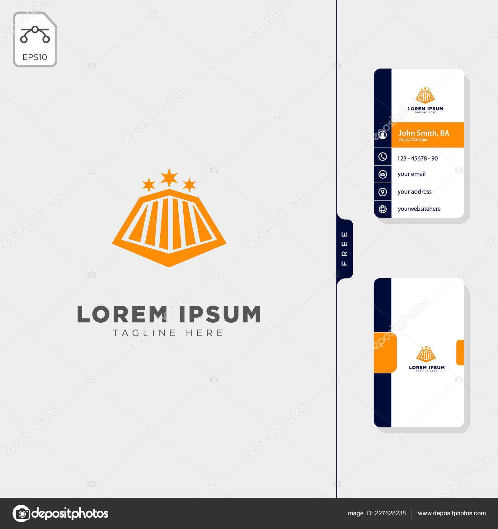 Insurance Train Transportation Logo Template Vector Throughout Transport Business Cards Templates Free