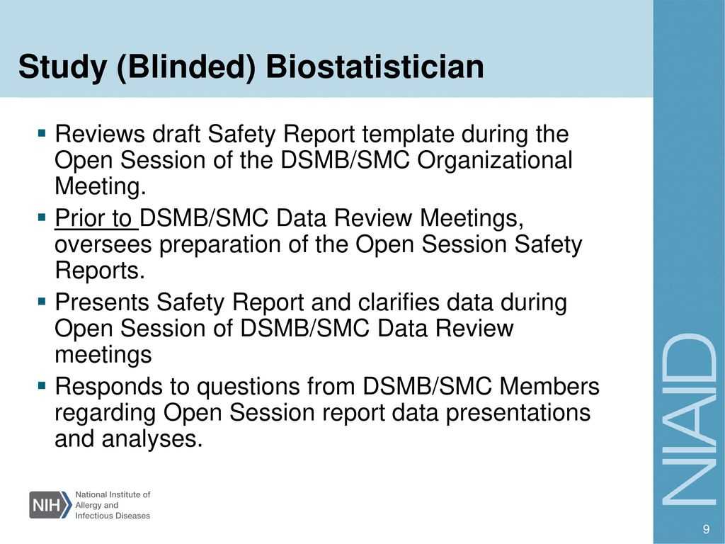 Investigator Training – Ppt Download Regarding Dsmb Report Template
