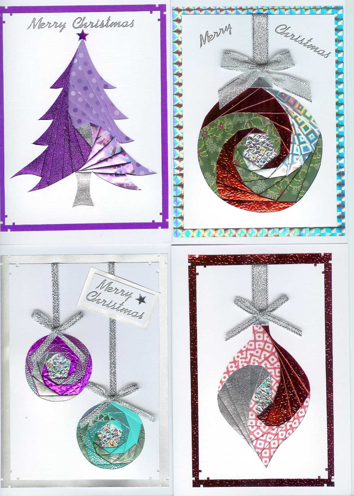 Iris Folding Christmas Cards Templates] Hand Made And In Iris Folding Christmas Cards Templates