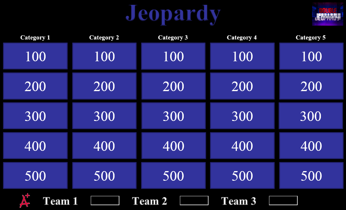 Jeopardy Powerpoint Template With Sound And Score. Top In Jeopardy Powerpoint Template With Score
