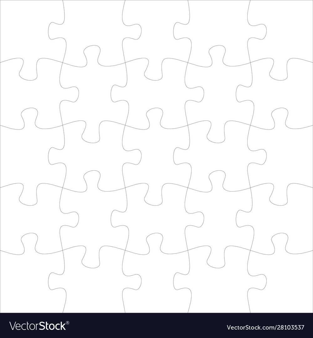 Jigsaw Pieces Template Twenty Jigsaw Puzzle Parts For Blank Jigsaw Piece Template