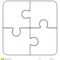 Jigsaw Puzzle Blank 2X2, Four Pieces Stock Illustration Inside Blank Jigsaw Piece Template