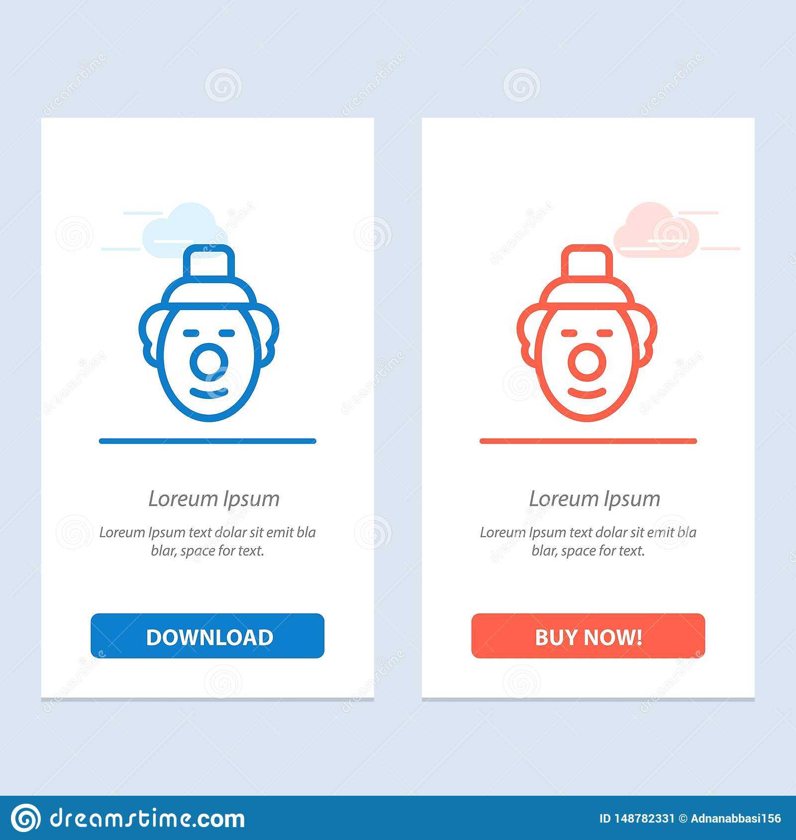 Joker, Clown, Circus Blue And Red Download And Buy Now Web Inside Joker Card Template