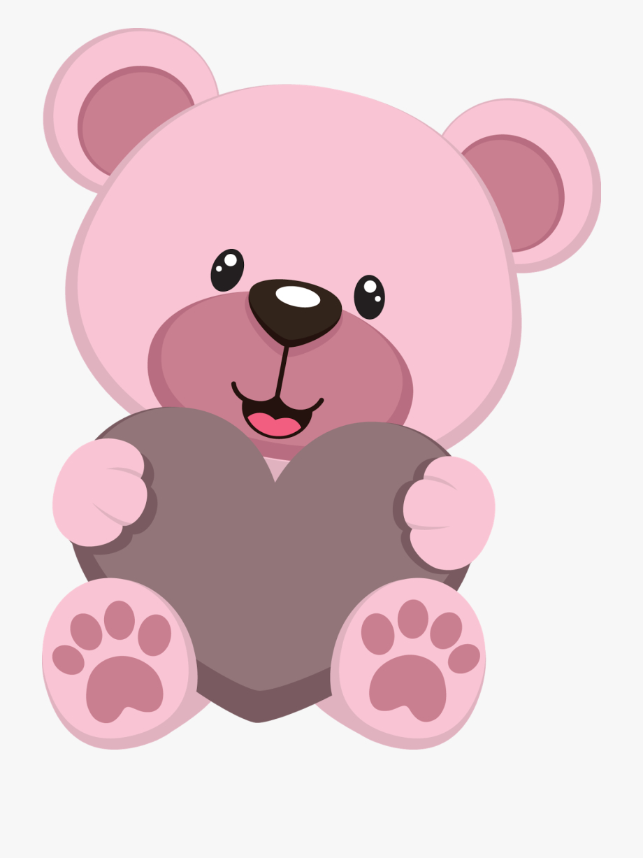 Kawaii Clipart Teddy Bear – Teddy Bear Pink Clipart In Teddy Bear Pop Up Card Template Free