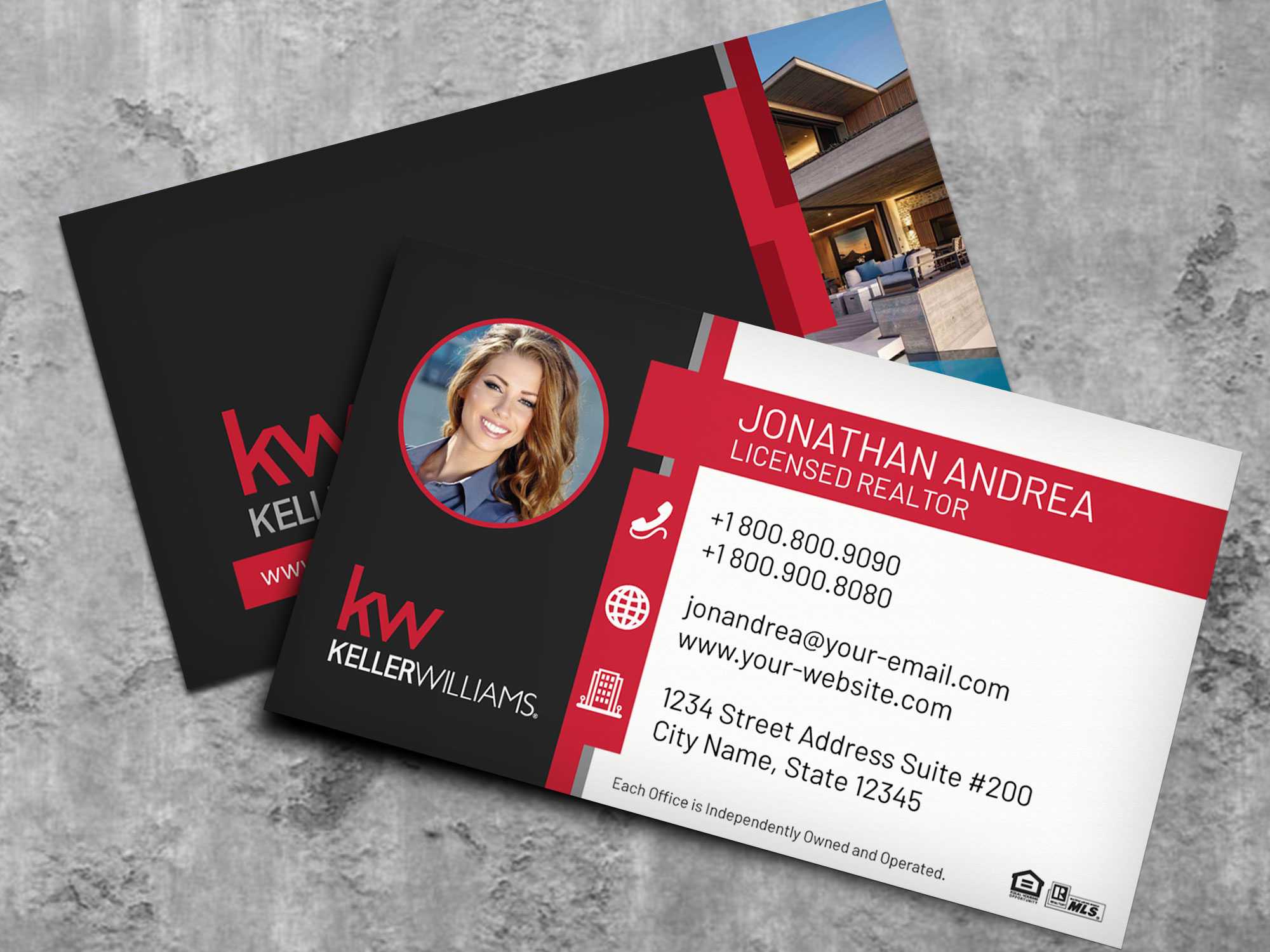 Keller Williams Business Card Template Bc19702Kw Intended For Keller Williams Business Card Templates
