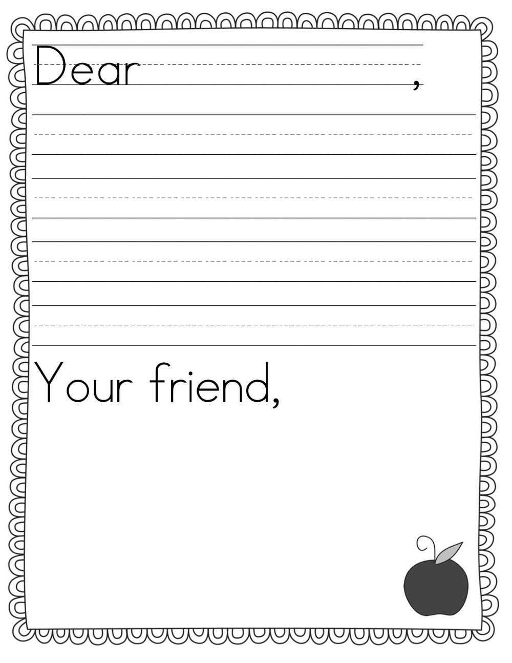 Kids Letter Writing Campaign — Urban Homestead Foundation Inside Blank Letter Writing Template For Kids