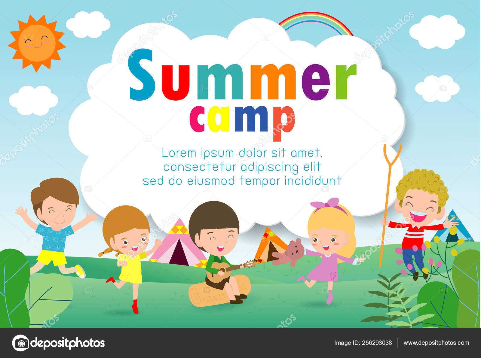 Kids Summer Camp Education Template Advertising Brochure Intended For Summer Camp Brochure Template Free Download