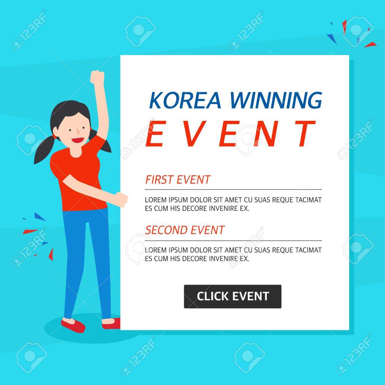 Korea Winning Event Banner Template For Event Banner Template