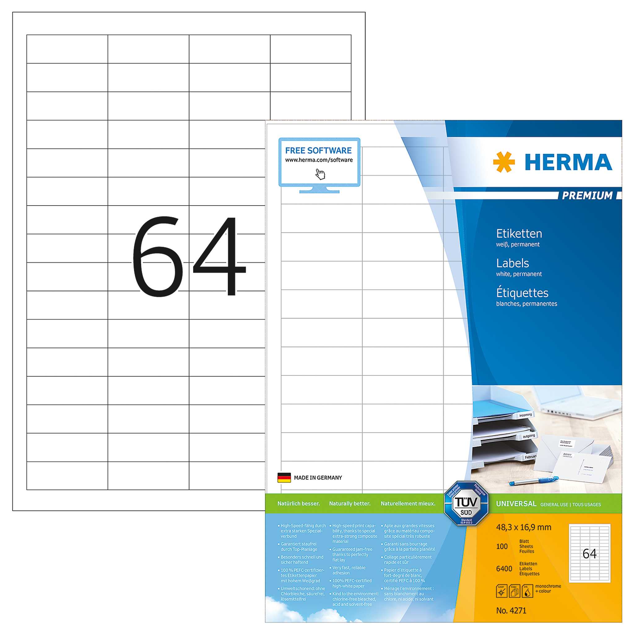 Labels A4, Superprint 4271 Regarding Word Label Template 16 Per Sheet A4