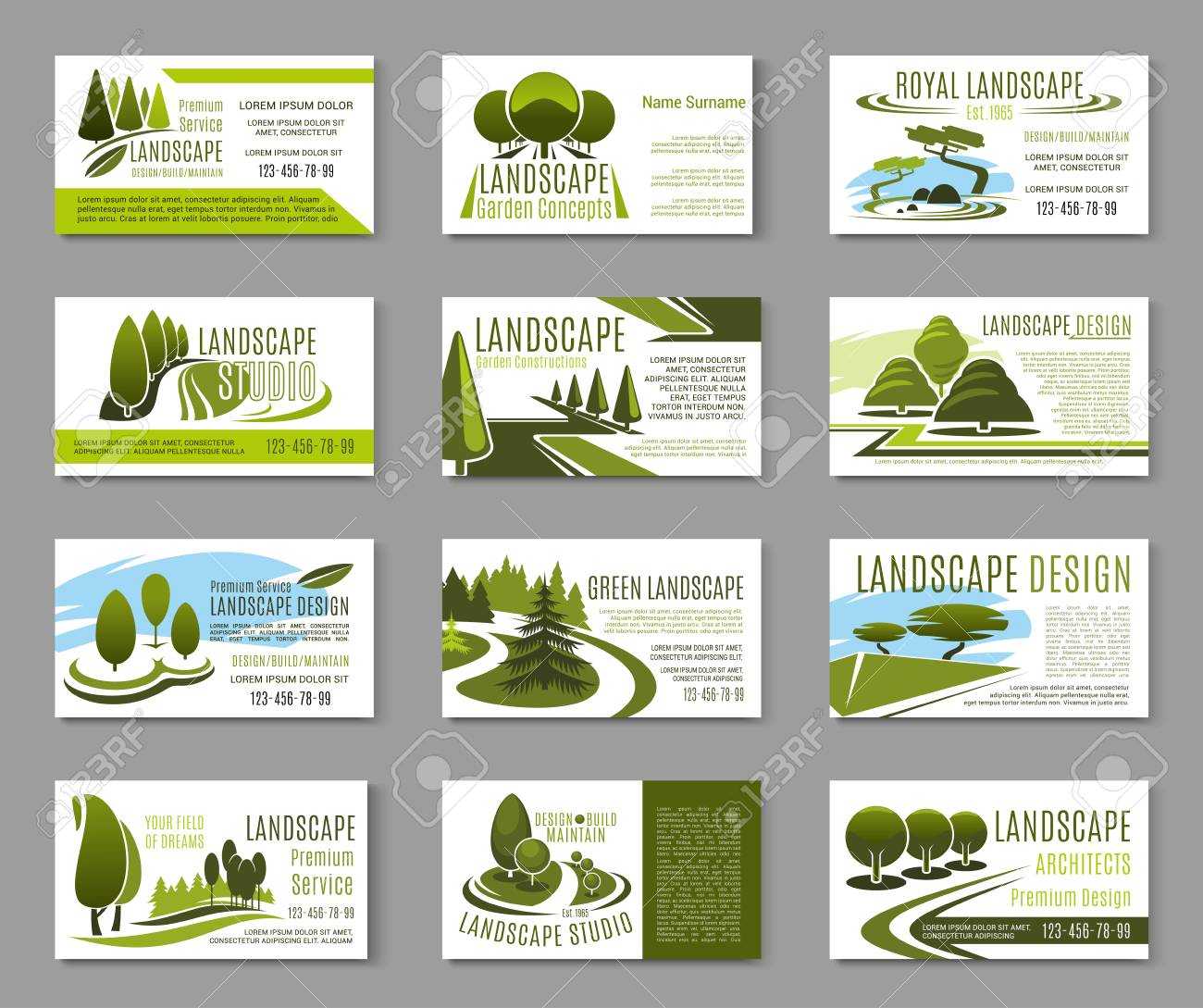 Landscape Design Studio Business Card Template Intended For Landscaping Business Card Template