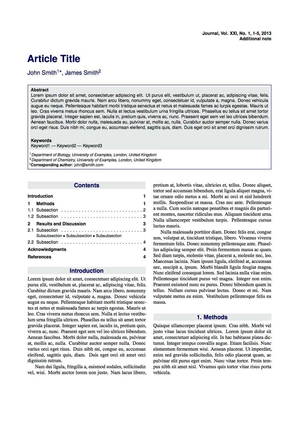 Latex Typesetting - Showcase Inside Technical Report Latex Template